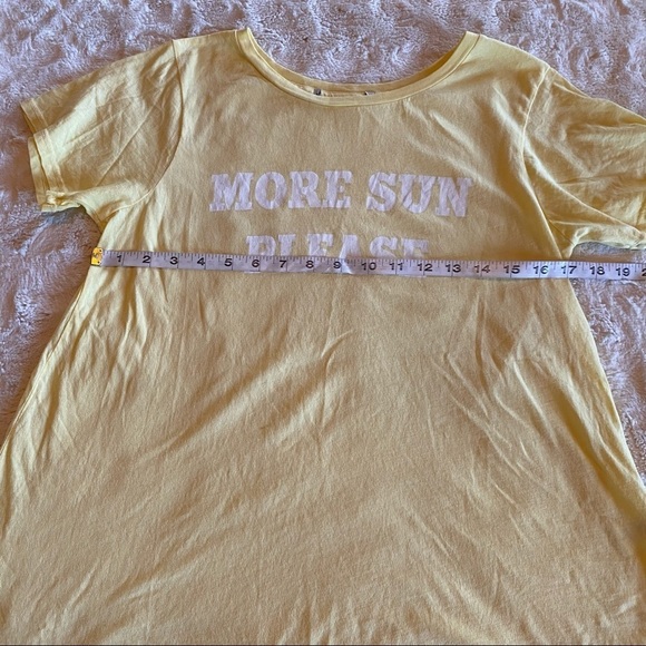 Wildfox Medium Yellow More Sun Please Tee NEW - Picture 10 of 10
